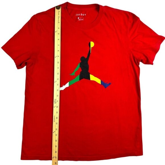 Nike Jordan Red Jumpman Logo & Number 23 Design T-Shirt Sz M - Picture 6 of 6